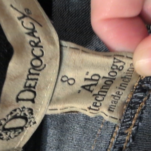 Democracy Black Denim Jeans Size 8 - Picture 7 of 7